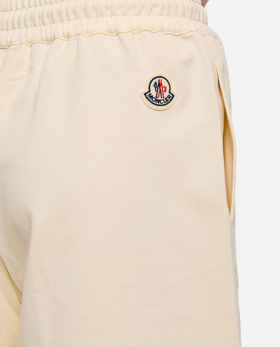 Moncler Outdoor Shorts Trousers Beige In Neutrals