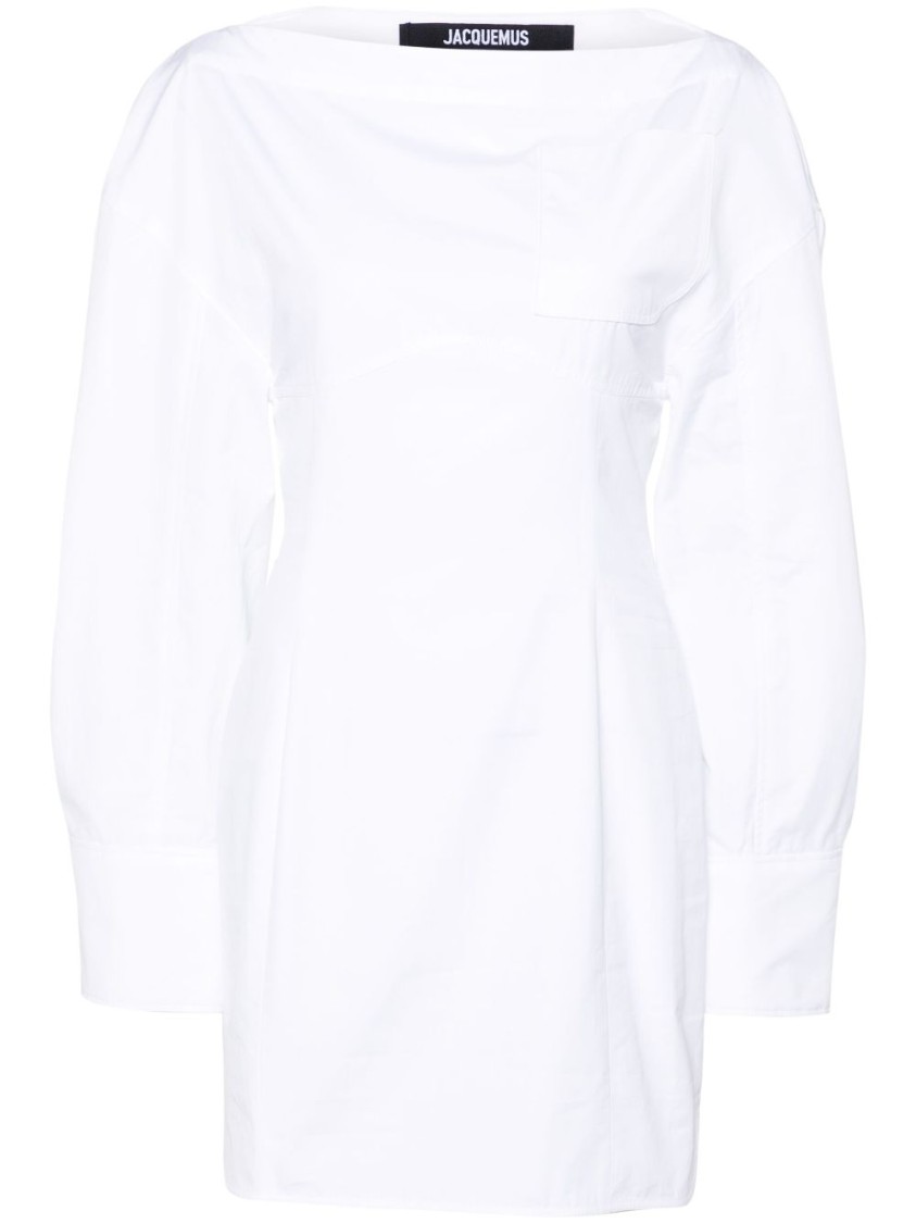 Jacquemus La Casaco Long Sleeve Cotton Shirtdress