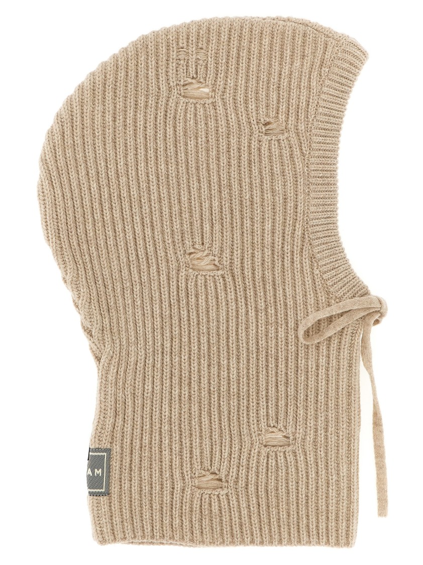 Mm6 Maison Margiela Mm6 By Maison Margiela Distressed Wool Balaclava