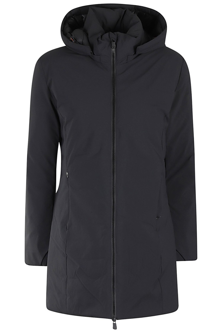 Save The Duck Rachel Long Padded Jacket In Black