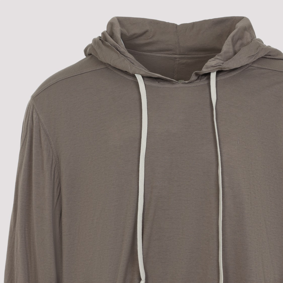 Rick Owens Drkshdw Drkshdw By Rick Owens Draped Grey Cotton Sweatshirt In Grey