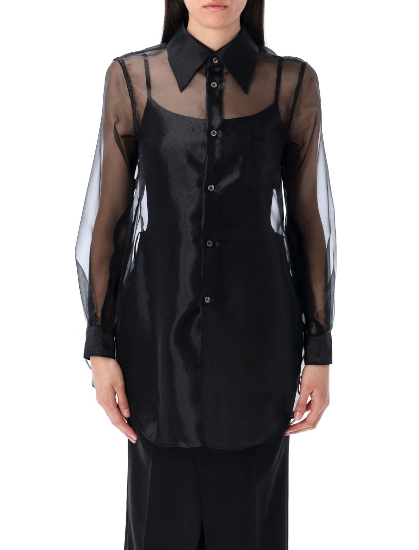 Shop Comme Des Garçons Organza Shirt