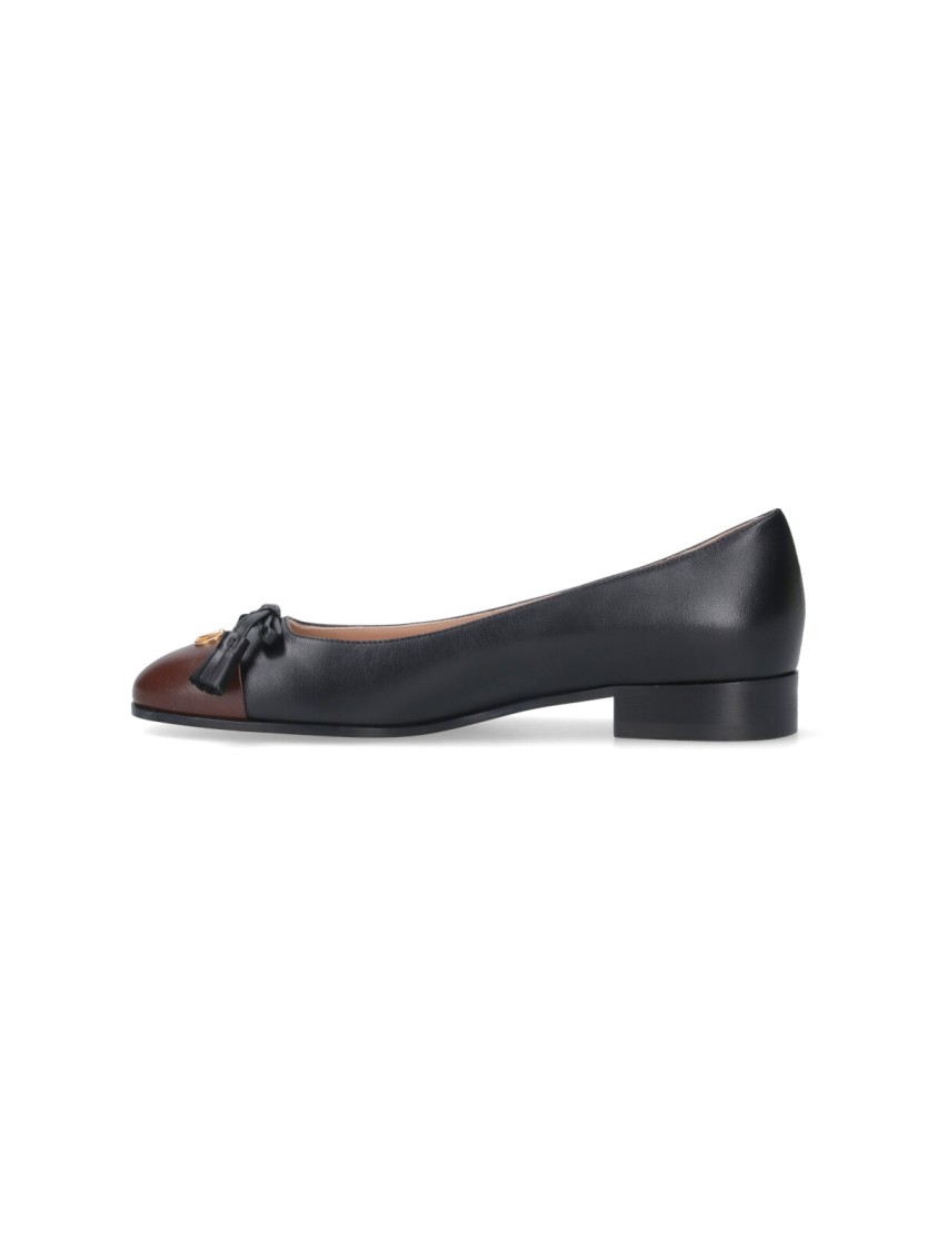 Valentino Valet Du Roi Ballet Flats In Black