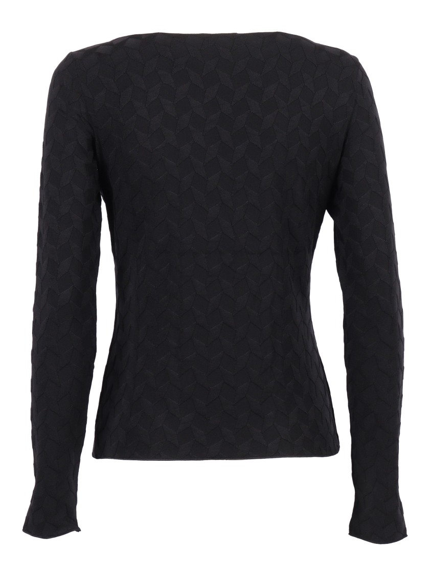 トップス EMPORIO ARMANI archive knit Emporio Armani - Boys Beige Diamond Wool Knit Jumper