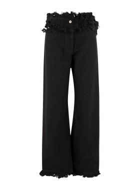 パンツ Ferragamo Frayed Cotton Pants Salvatore Ferragamo Frayed Cotton Pants Jeans | THE LIST