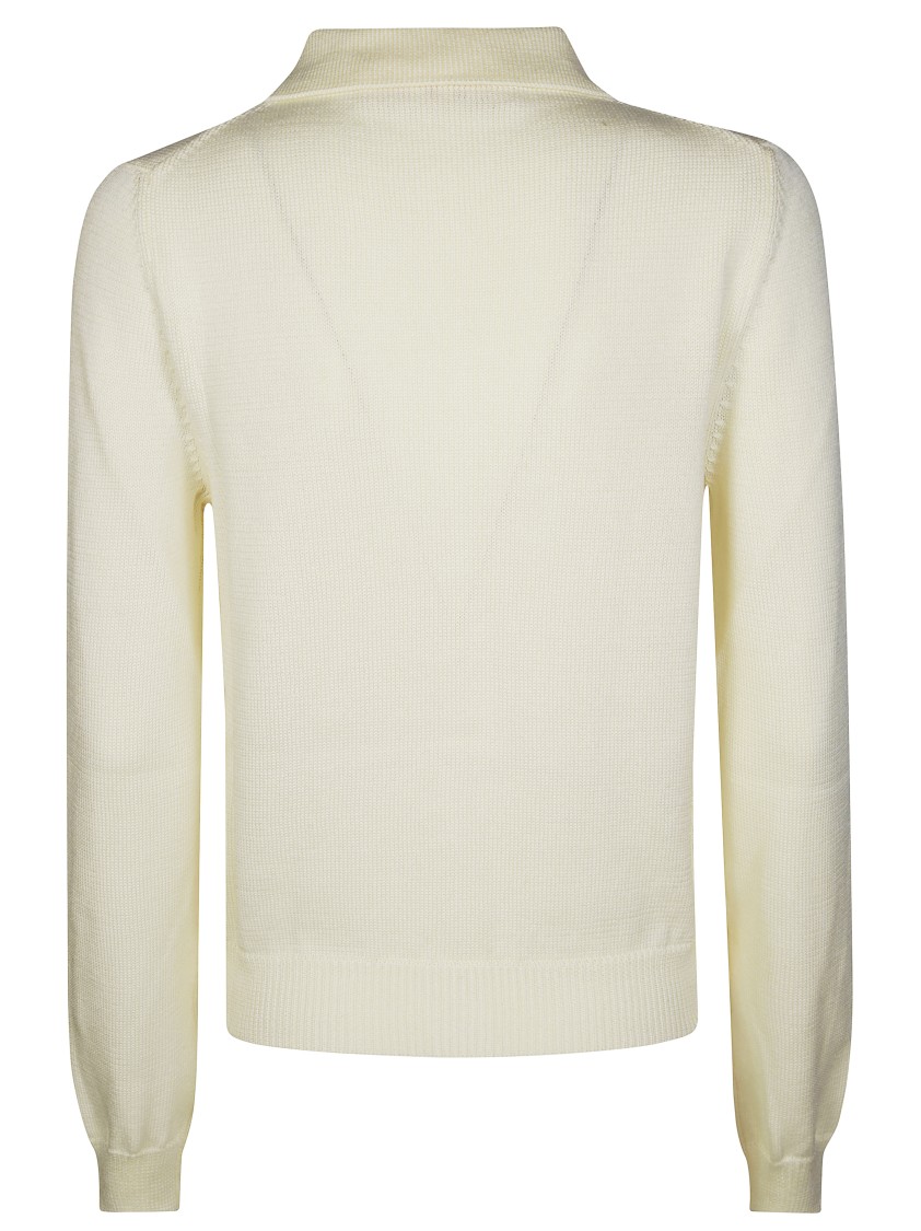 Marni Textured Button-up Cardigan With Embroidered Detail In White