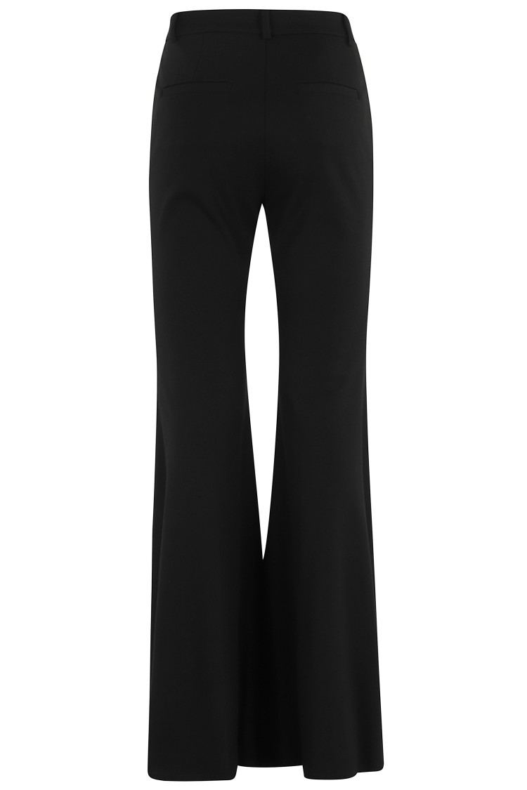 Pinko Flared High-waisted Pants With Side Pockets In Black