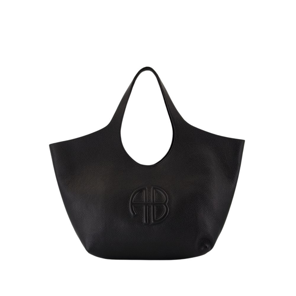 ANINE BING ANINE BING MEDIUM LILI TOTE BAG - LEATHER - BLACK