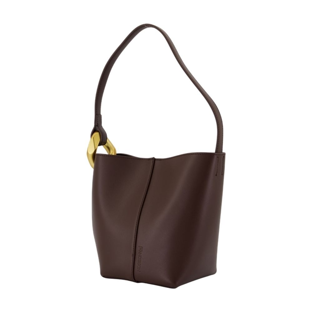 Jw Anderson Borsa A Spalla In Pelle Marrone Donna In Black