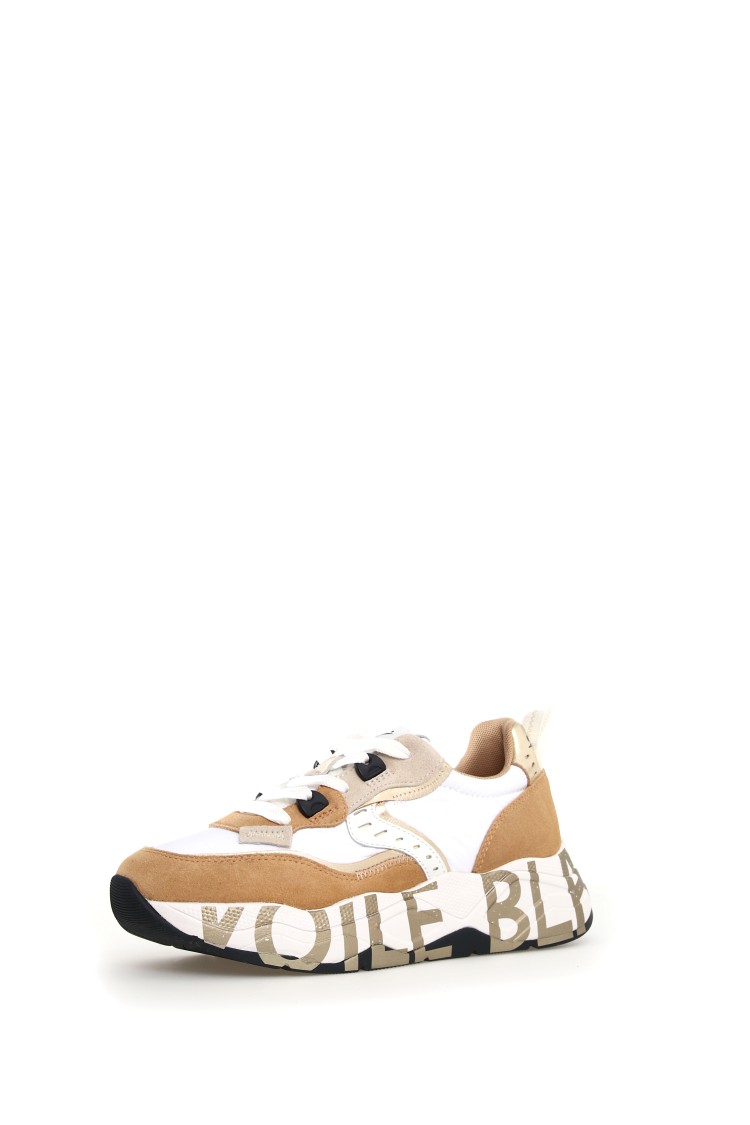 Shop Voile Blanche Chic Yellow Sneakers With Patent Details