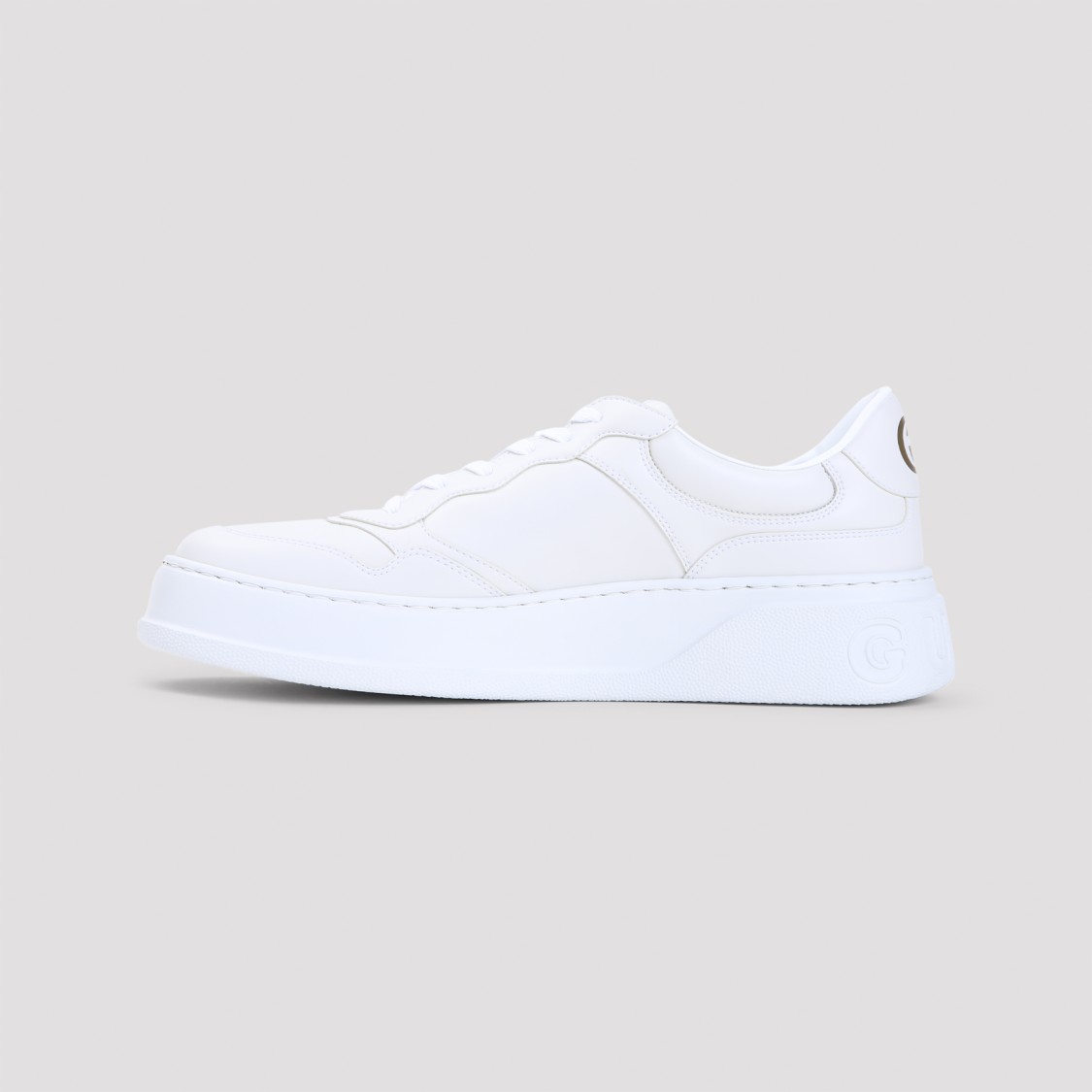 Gucci White Sneakers For Kids With Logo In Purple