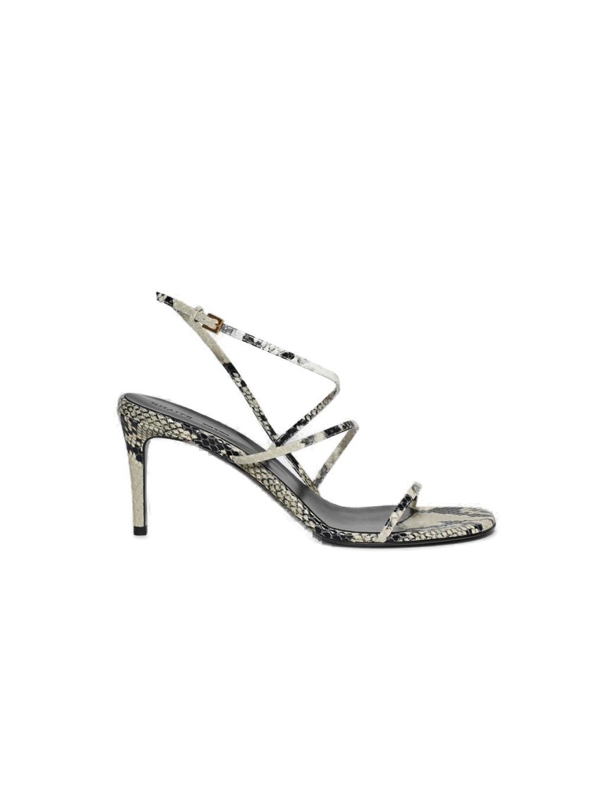 Khaite Loop Snake-effect Leather Sandals