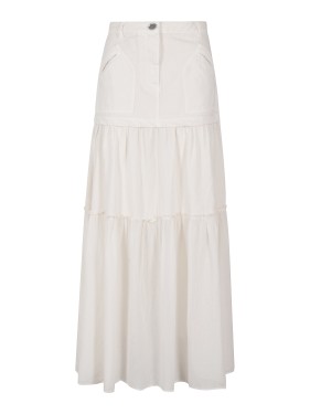 スカート Pinko Long Sangallo Skirt With Macrame Pattern Pinko Long Sangallo Skirt With Macramé Pattern | ShopSimon