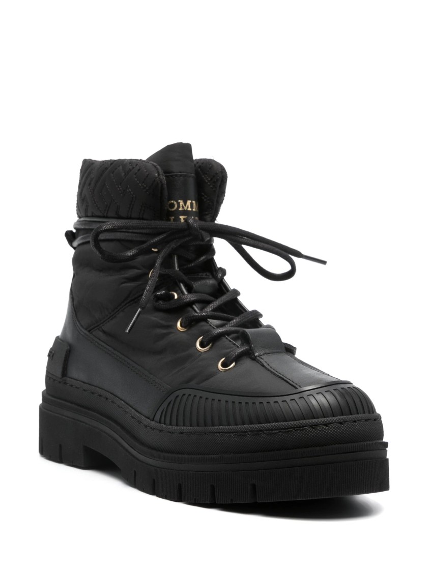 Tommy Hilfiger Monogram Outdoor Boot In Black
