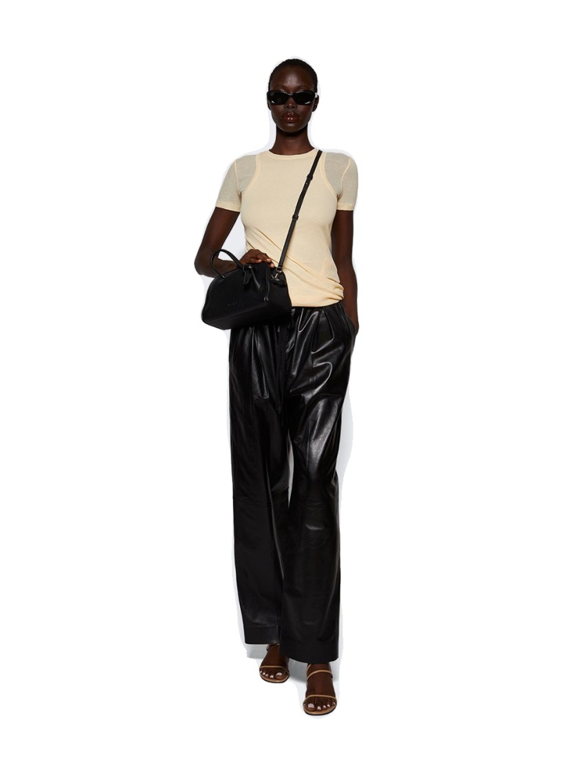 Shop Jil Sander Short Sleeve Top Bone In Neutrals