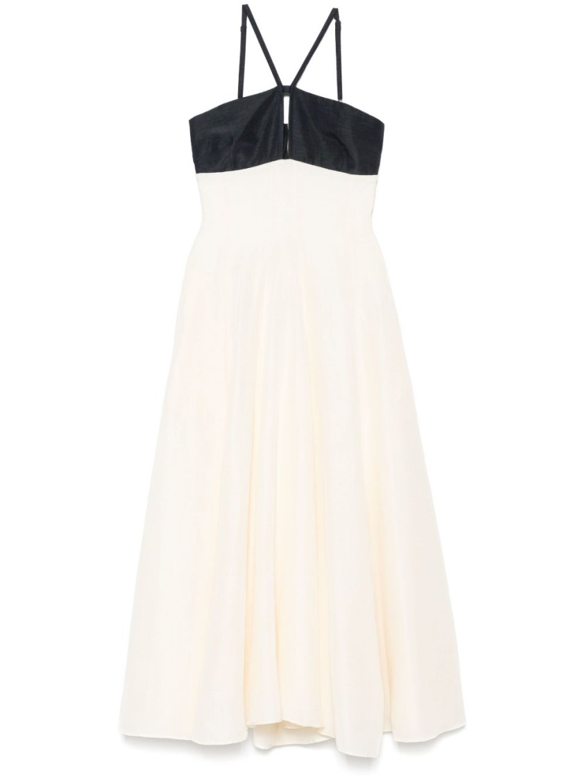 Shop Raquel Diniz Maxi Dress With Fitted Bodice