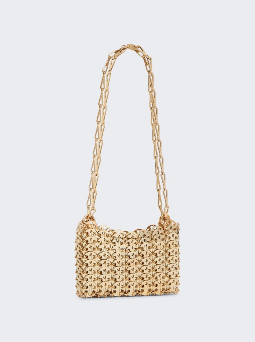 Rabanne Iconic Nano 1969 Bag Light Gold In Gold