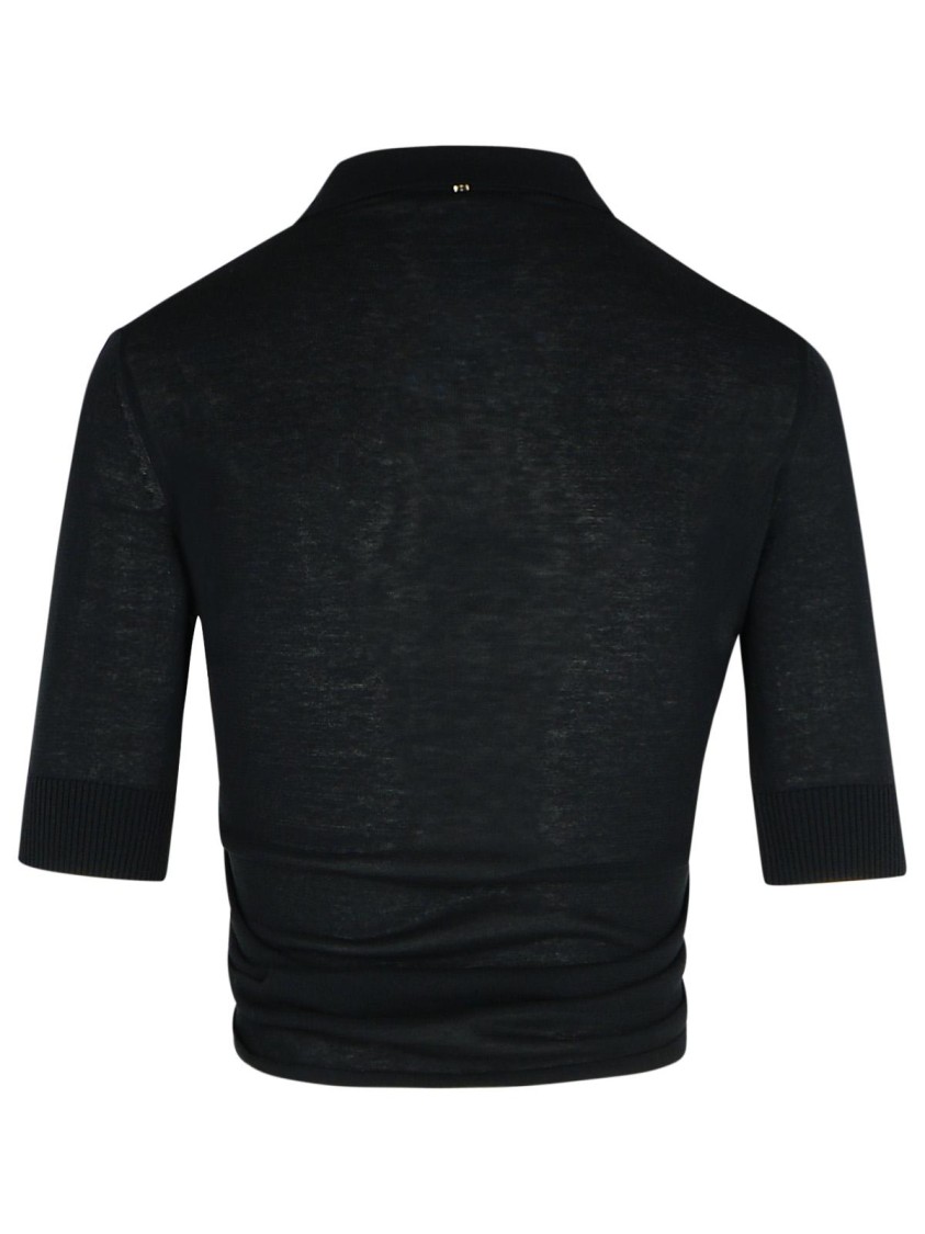 Sportmax Black Shaker Top In Black