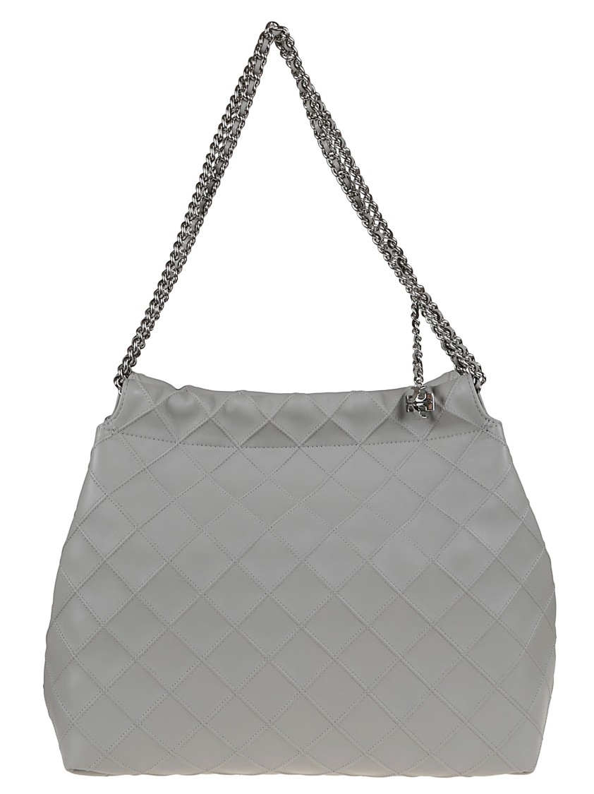 Tory Burch Quilted Lamb Leather Shoulder Bag With Chain Strap