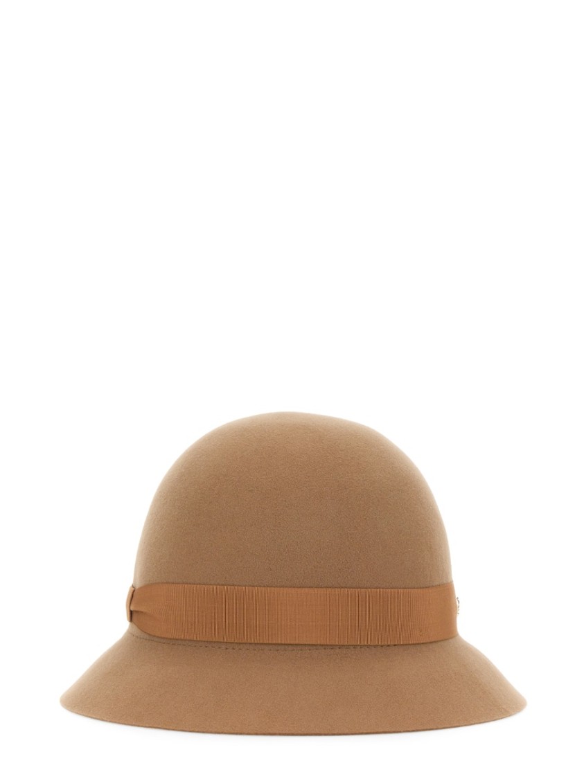 HELEN KAMINSKI HELEN KAMINSKI CLOQUE 'ETTA' MERINO WOOL HAT WITH RIBBON BAND