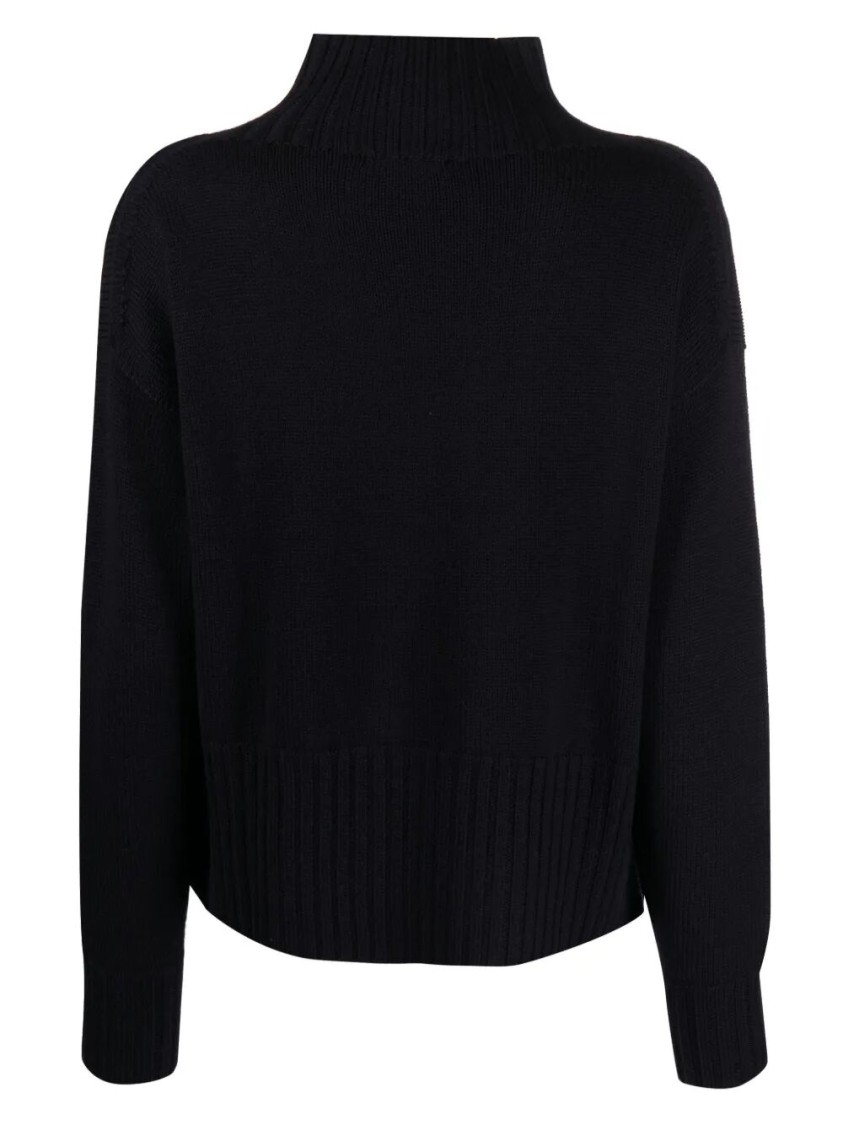 Drumohr Relaxed Fit Long Sleeve Turtleneck Sweater In Blue