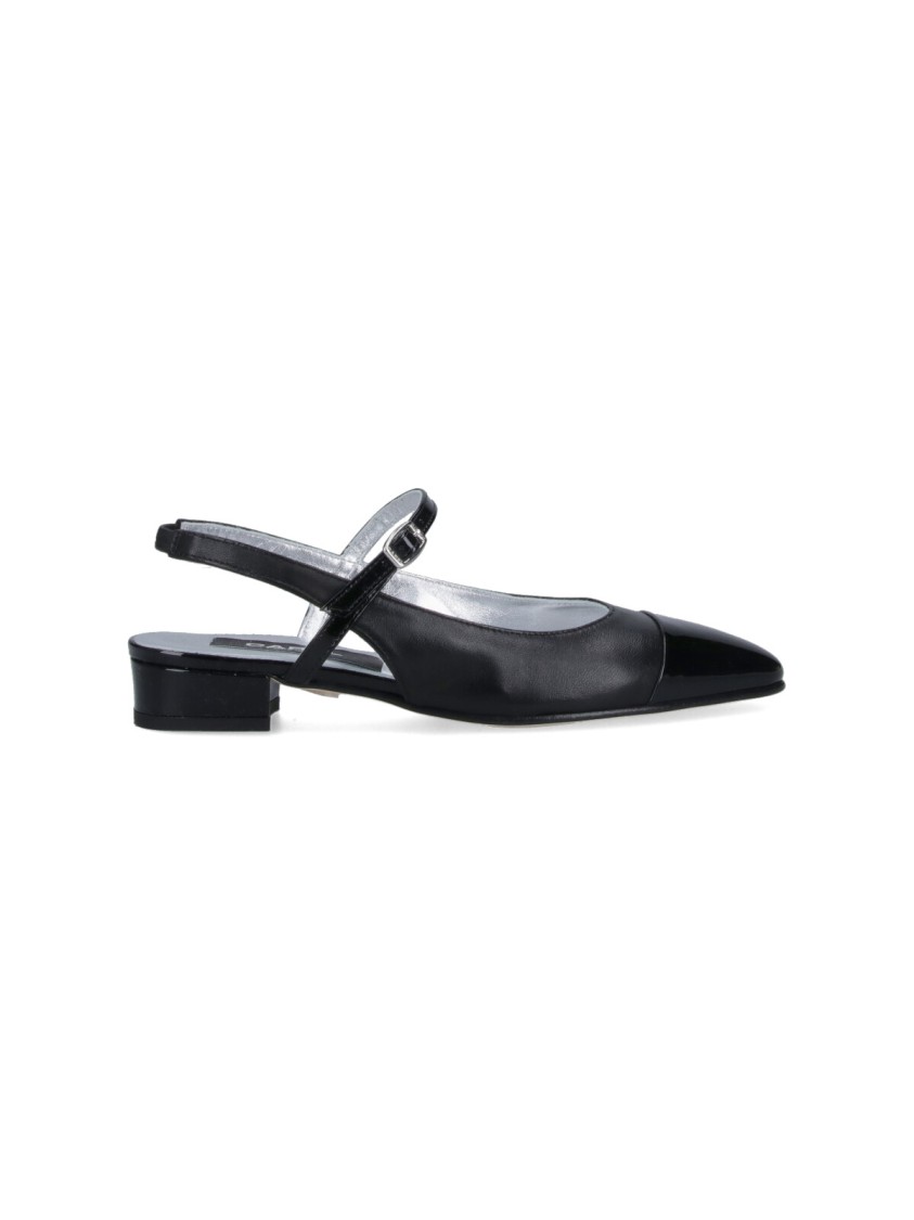 Carel "oceano" Slingback Mules – Black