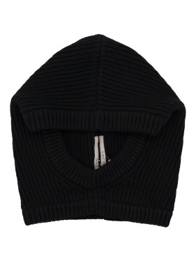 Rick Owens Ribbed Cashmere Blend Hood Hat | THE LIST