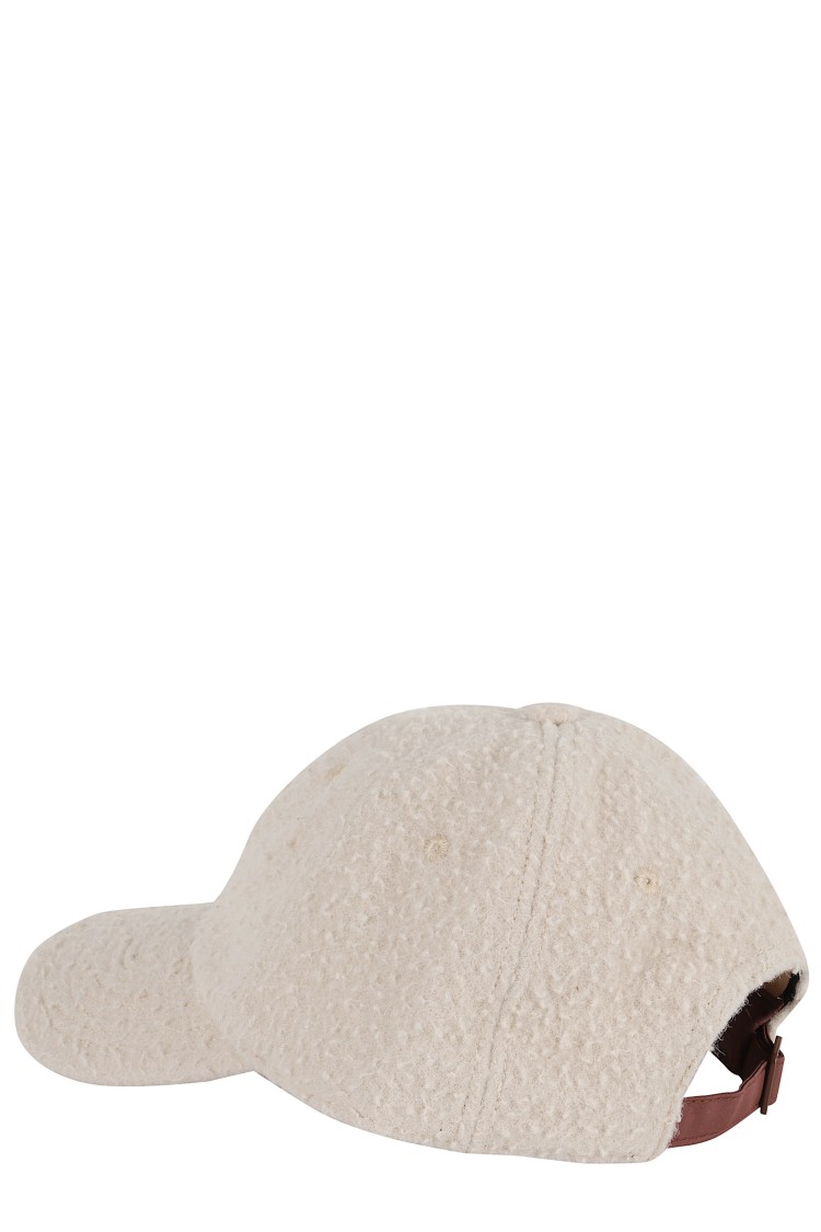 Jw Anderson J. W. Anderson Textured Wool Baseball Cap In White