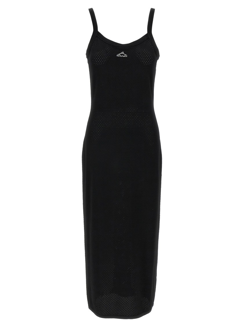 Alexander Wang T T By Alexander Wang Openwork Mesh Midi Dress With Fitted Silhouette