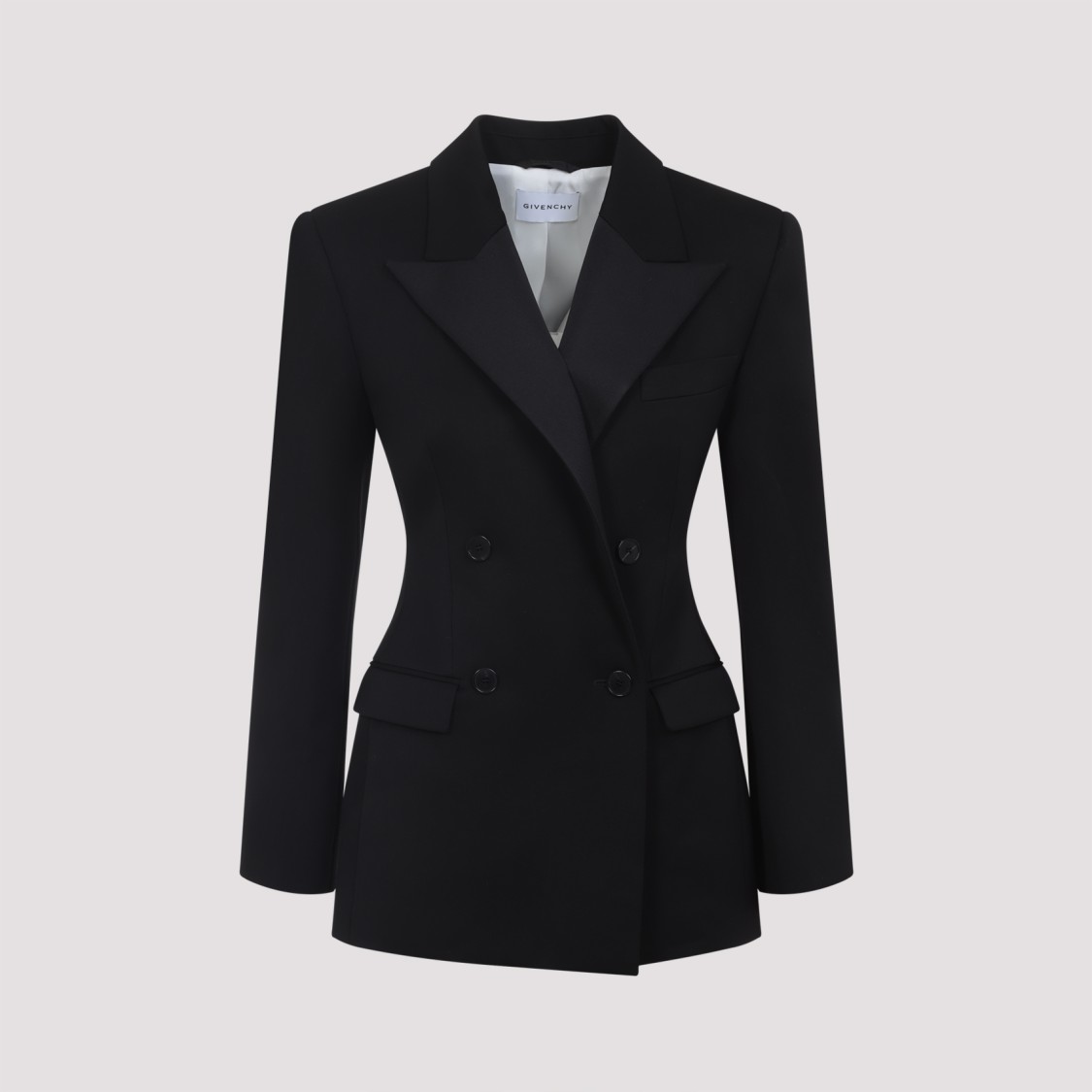 Givenchy Black Wool Jacket In Multi