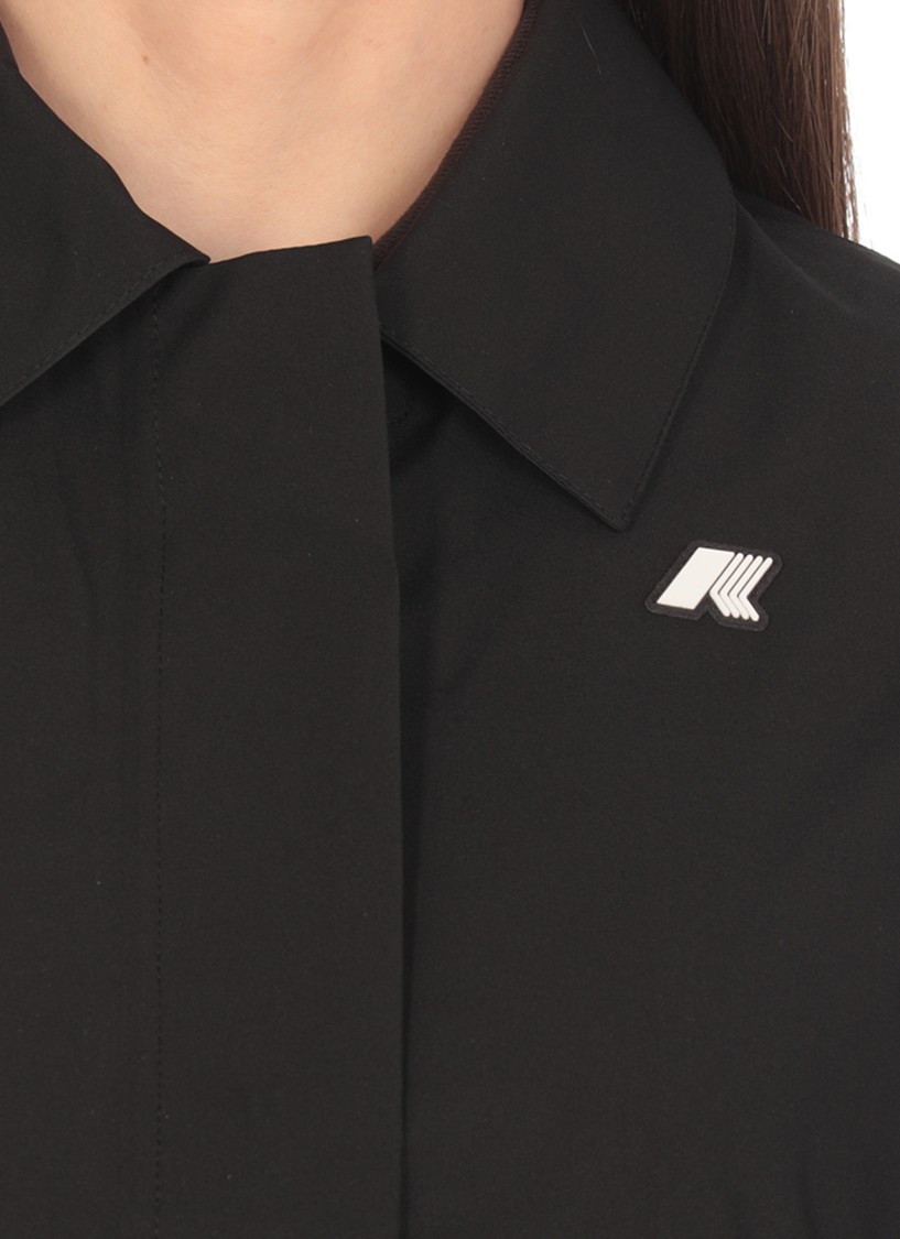 K-way Black Arabel Strech Jacket In Black