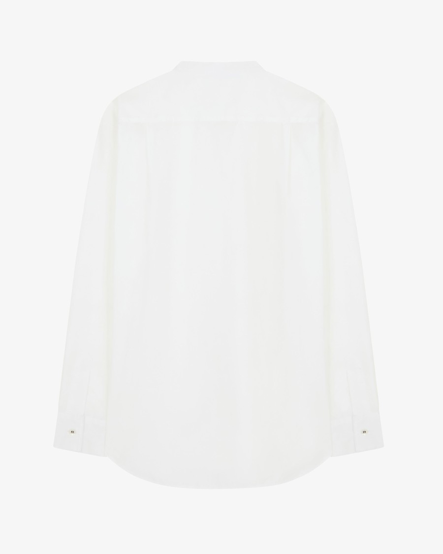 Serena Bute Oversized Shirt With Side Opening - White In White
