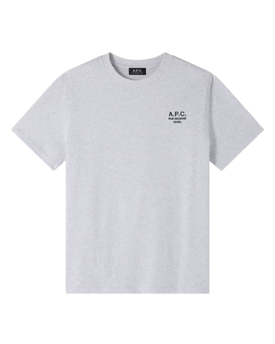 Apc A.p.c. Organic Cotton T-shirt With Heart Logo In White