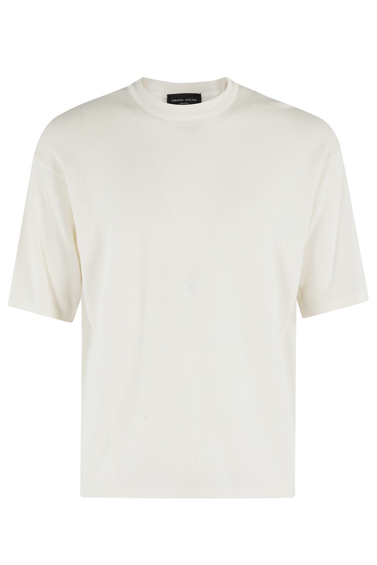Tシャツ・カットソー ROBERTO COLLINA Knitted T-shirt Beige Roberto Collina Knitted cotton T-shirt - Beige - Men | RE100214