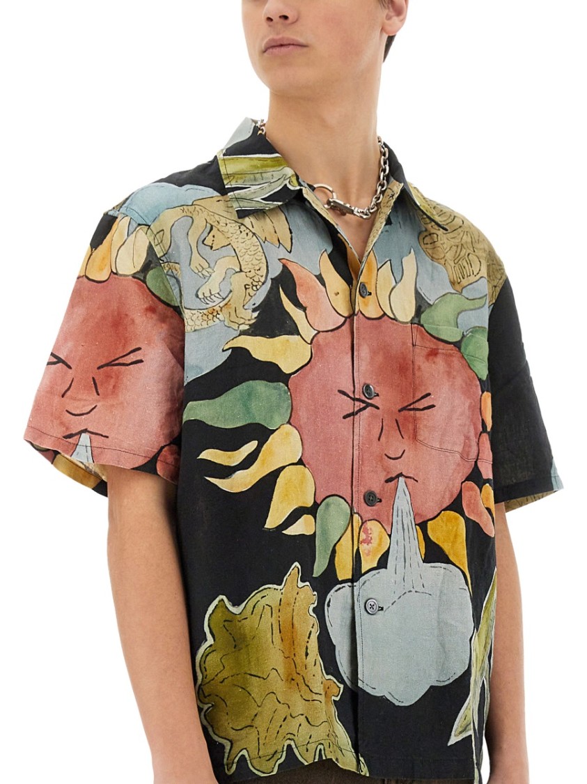 Shop Our Legacy Artistic Print Box Shirt In Multicolor