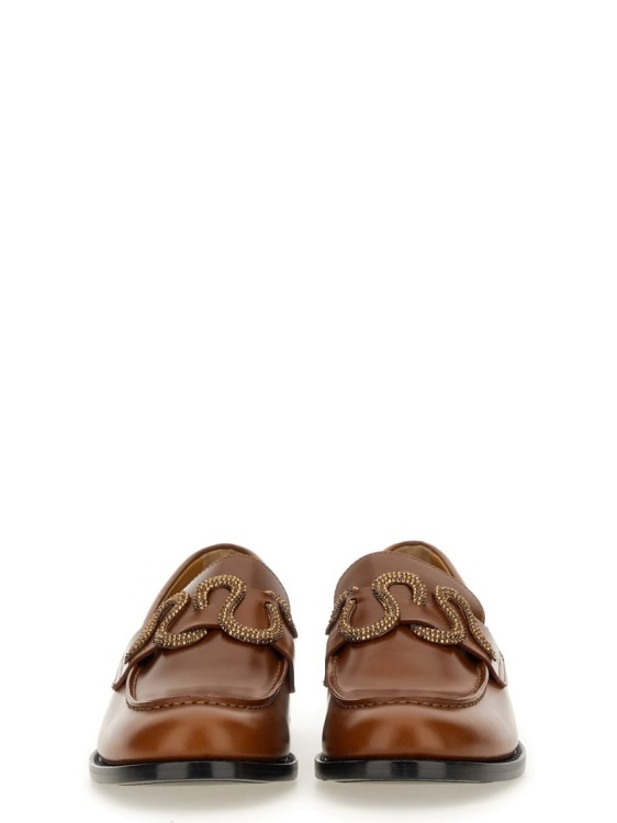 René Caovilla Brown Leather Loafers Flat in Brown | THE LIST
