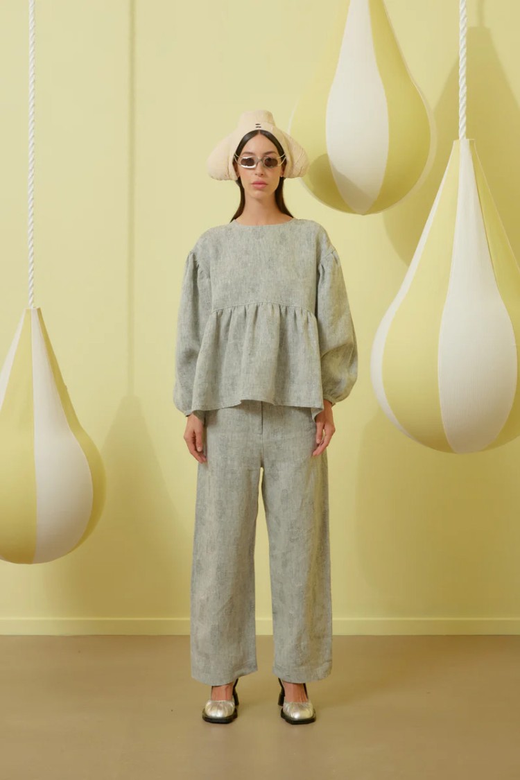 Henrik Vibskov Bowl Blouse With Flared Hem