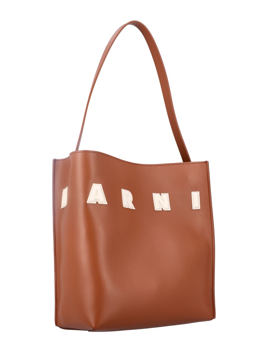 Marni Museum Hobo Small Bag In Brown