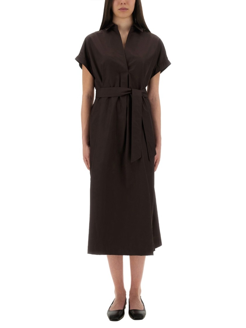 Aspesi Midi Dress With Belted Waist