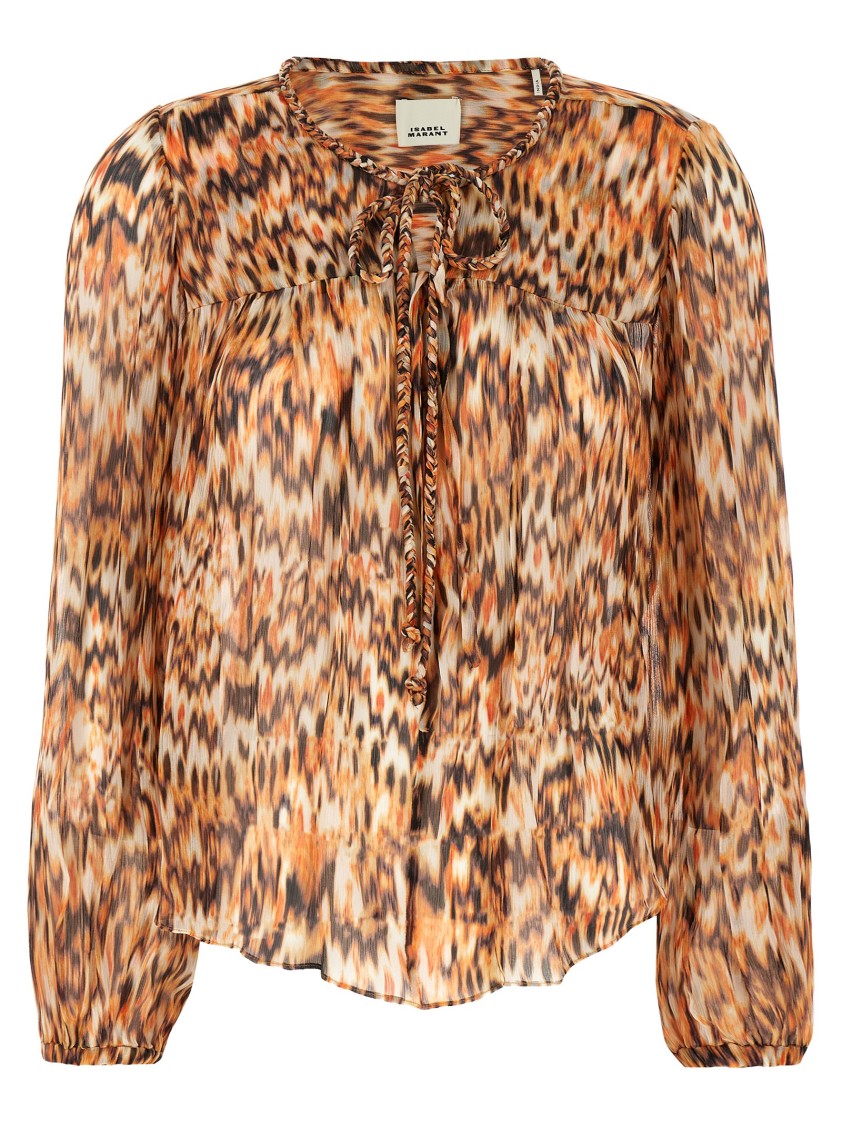 Isabel Marant 'ametissa' Blouse In Brown