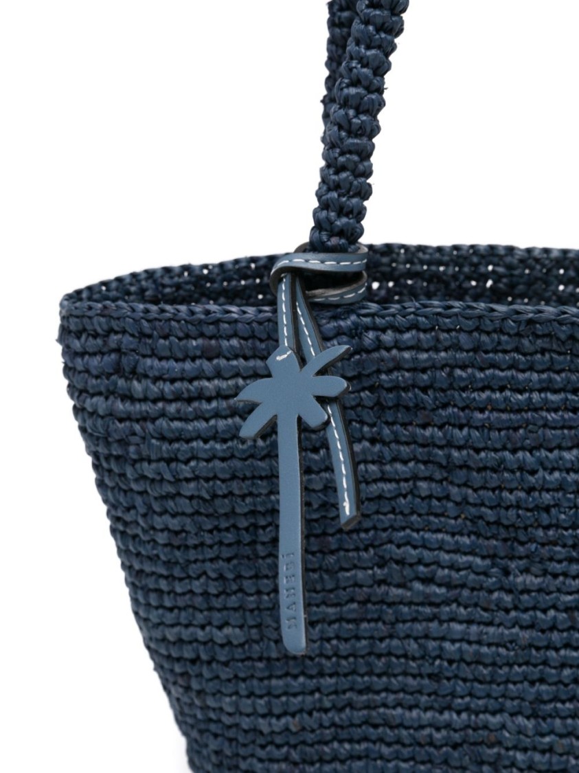 MANEBI MANEBI WOVEN RAFFIA SHOPPER BAG WITH SPACIOUS DESIGN