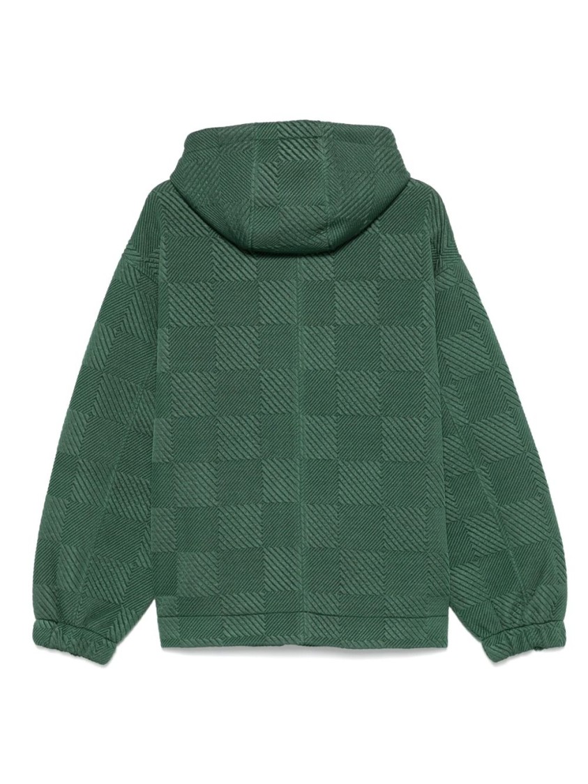 Ferrari Forest Green Zip-fastening Sweatshirt In Gray
