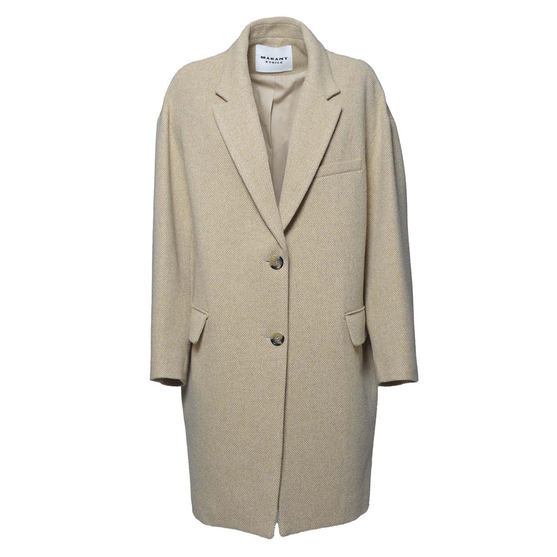 ダウンジャケット・コート Isabel Marant Etoile Ecru Wool Limiza Coat Isabel Marant Etoile Limiza Coat in Beige | REVOLVE