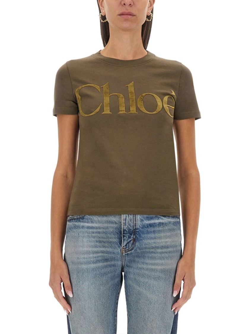 Chloé Logo Lettering T-shirt