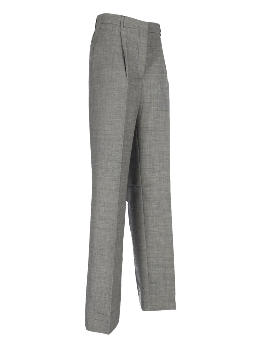 Prada Wool Pants In Gray