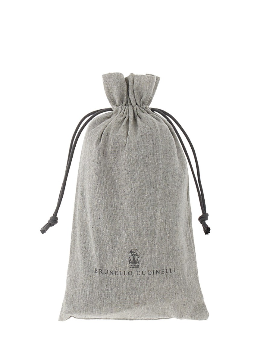 Brunello Cucinelli Twill Scarf In Gray