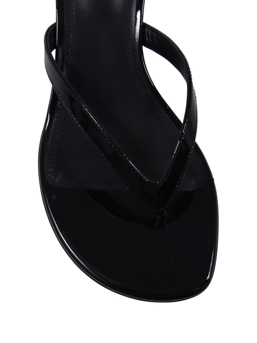 Shop Amina Muaddi Juliette 45 Thong