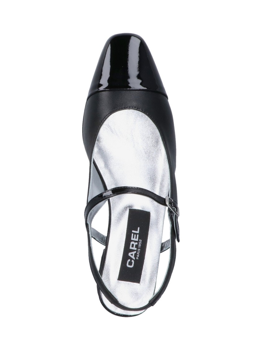 Carel "oceano" Slingback Mules – Black