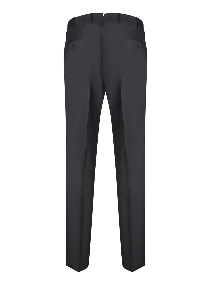 Incotex Sleek Trousers With Tailored Fit And Premium Fabric Finish In Black