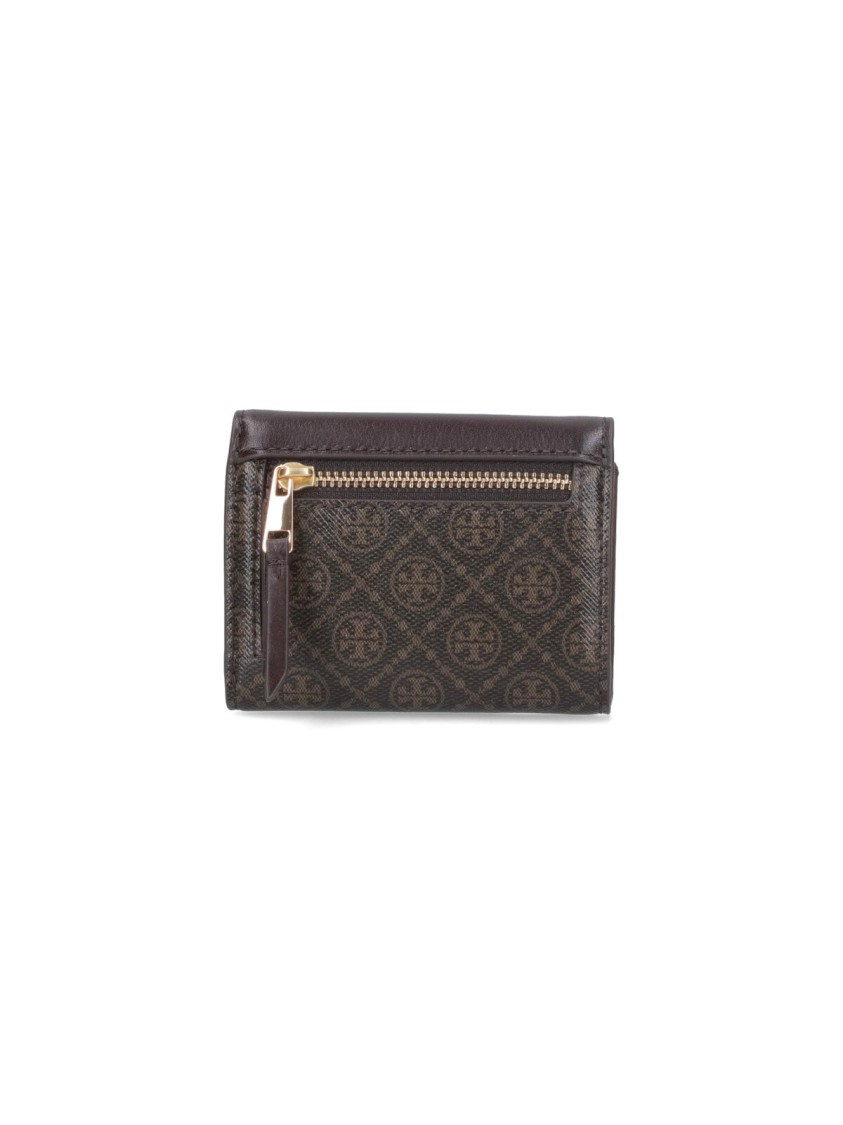 Tory Burch T Monogram Coated Canvas Small Envelope Wallet Wallets Beige